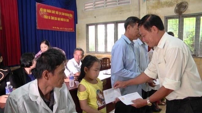 Provincia vietnamita se empeña en mejorar vida de víctimas del Agente Naranja ảnh 1 Provincia vietnamita se empeña en mejorar vida de víctimas del Agente Naranja ảnh 1