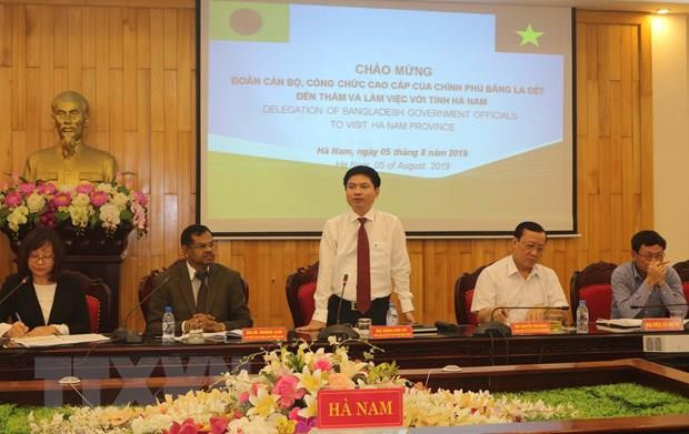 Estudia Bangladesh experiencias sobre gestión administrativa en provincia vietnamita de Ha Nam ảnh 1