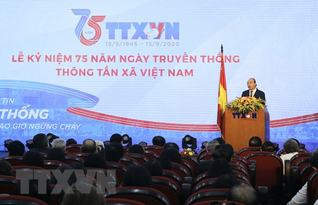 Premier vietnamita urge a VNA a mantener su posición como centro de información confiable del Partido y Estado ảnh 1 Premier vietnamita urge a VNA a mantener su posición como centro de información confiable del Partido y Estado ảnh 1