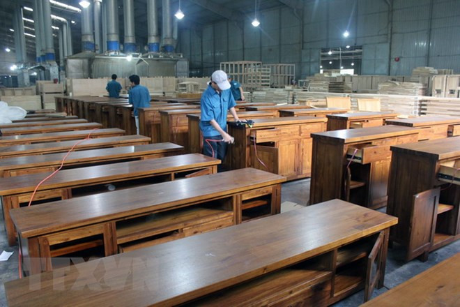 Exportaciones vietnamitas de productos madereros ocupan seis por ciento del mercado mundial ảnh 1 Exportaciones vietnamitas de productos madereros ocupan seis por ciento del mercado mundial ảnh 1