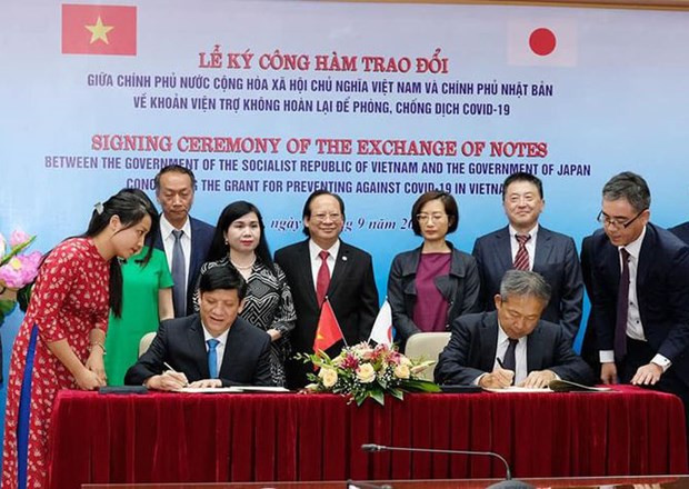 Japón proporciona ayuda no reembolsable a Vietnam en medio de la pandemia de COVID-19 ảnh 1 Japón proporciona ayuda no reembolsable a Vietnam en medio de la pandemia de COVID-19 ảnh 1