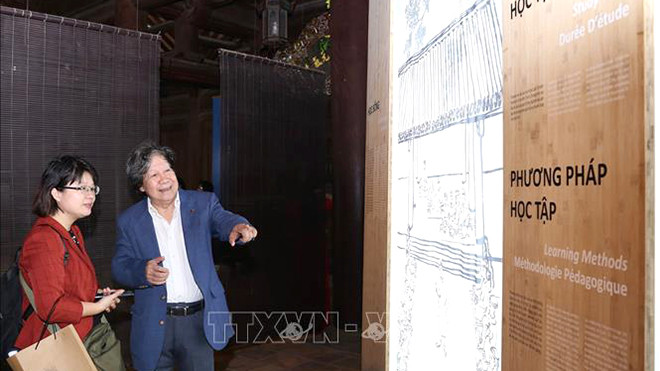 Inauguran exhibición en Hanoi sobre el destacado educador Chu Van An ảnh 1