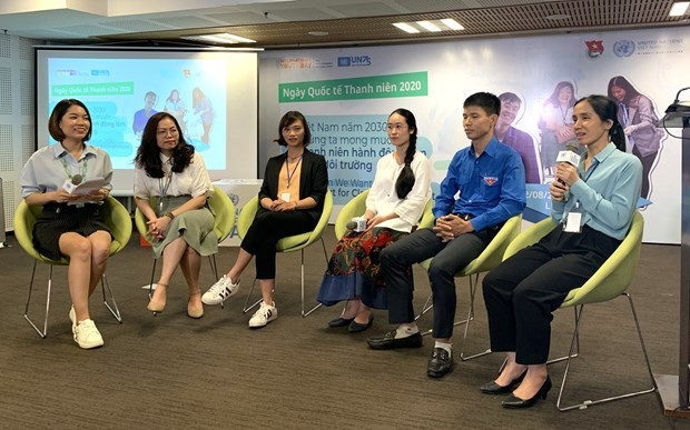 Jóvenes vietnamitas llaman a actuar a favor de un medioambiente verde ảnh 2 Jóvenes vietnamitas llaman a actuar a favor de un medioambiente verde ảnh 2