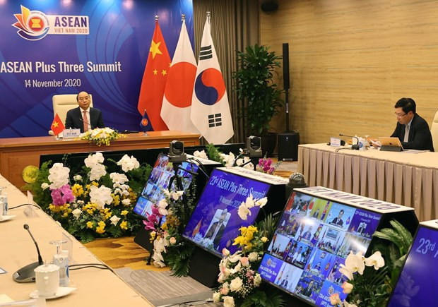 Países de ASEAN+3 ratifican compromiso de agilizar cooperación en lucha contra el COVID-19 ảnh 1 Países de ASEAN+3 ratifican compromiso de agilizar cooperación en lucha contra el COVID-19 ảnh 1