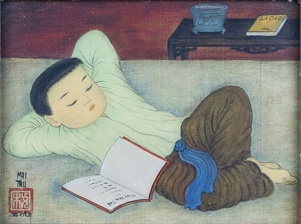 Exhiben obras de conocido pintor vietnamita en Francia ảnh 1 Exhiben obras de conocido pintor vietnamita en Francia ảnh 1