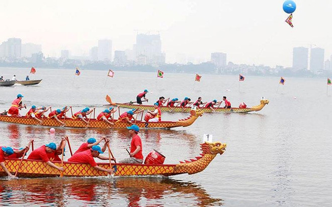 Celebrarán regata del barco del dragón en Hanoi ảnh 1 Celebrarán regata del barco del dragón en Hanoi ảnh 1