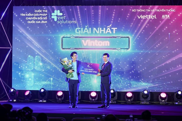 Entregan premios del concurso de soluciones para transformación digital de Vietnam ảnh 1 Entregan premios del concurso de soluciones para transformación digital de Vietnam ảnh 1