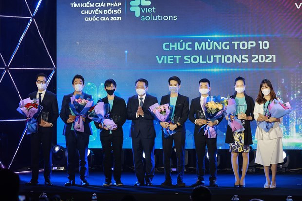 Entregan premios del concurso de soluciones para transformación digital de Vietnam ảnh 2 Entregan premios del concurso de soluciones para transformación digital de Vietnam ảnh 2