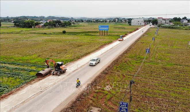 Provincia vietnamita de Bac Giang acelera progreso de obras infraestructurales claves  ảnh 2 Provincia vietnamita de Bac Giang acelera progreso de obras infraestructurales claves  ảnh 2