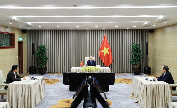 Premier vietnamita asiste a la reunión en línea de Asamblea Mundial de la Salud ảnh 1 Premier vietnamita asiste a la reunión en línea de Asamblea Mundial de la Salud ảnh 1