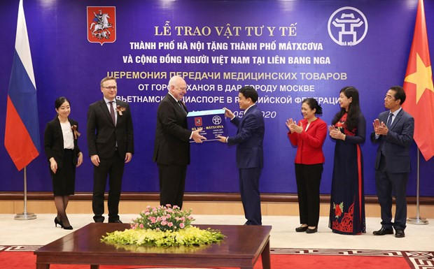 Hanoi proporciona suministros médicos a Moscú para hacer frente a COVID-19 ảnh 1 Hanoi proporciona suministros médicos a Moscú para hacer frente a COVID-19 ảnh 1