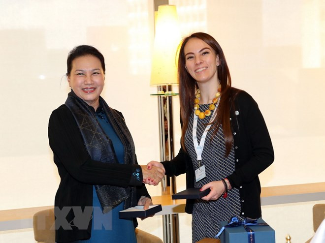 Titular parlamentaria vietnamita conversa con presidenta de IPU ảnh 1 Titular parlamentaria vietnamita conversa con presidenta de IPU ảnh 1