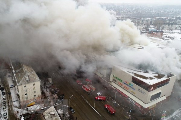 Presidente de Vietnam expresa pésame por incendio de gran centro comercial en Rusia ảnh 1 Presidente de Vietnam expresa pésame por incendio de gran centro comercial en Rusia ảnh 1