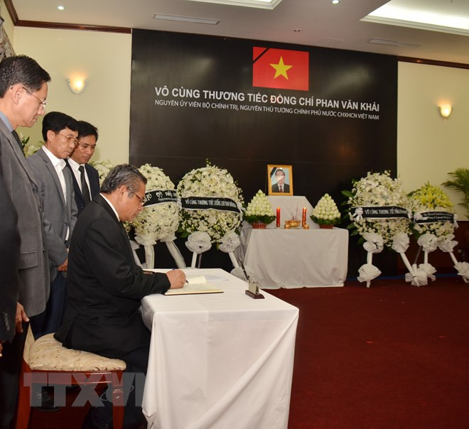 Continúan actos en honor de Phan Van Khai en numerosos países ảnh 1 Continúan actos en honor de Phan Van Khai en numerosos países ảnh 1
