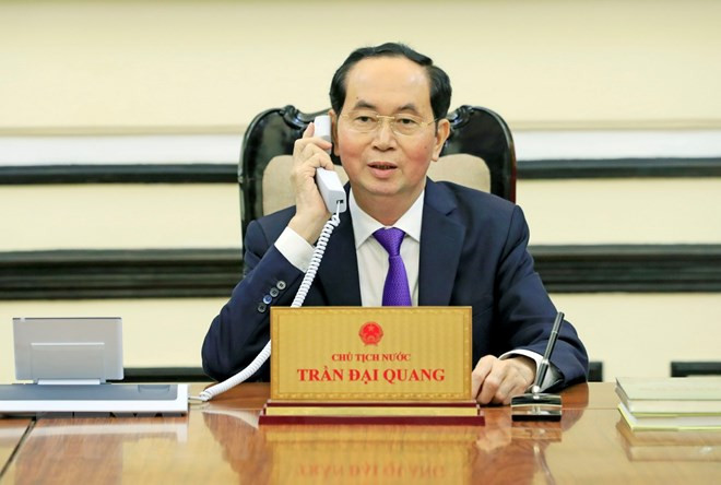 Presidente vietnamita felicita a su par ruso y extiende pésame por incendio en Kemorovo ảnh 1 Presidente vietnamita felicita a su par ruso y extiende pésame por incendio en Kemorovo ảnh 1