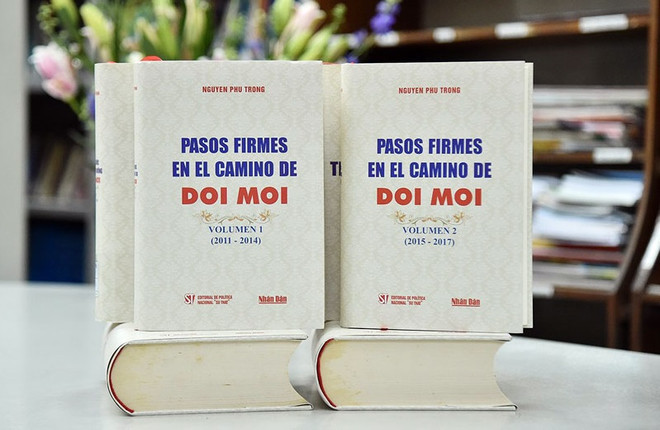 Publican versión española del libro del máximo dirigente partidista vietnamita sobre proceso de Doi Moi ảnh 1 Publican versión española del libro del máximo dirigente partidista vietnamita sobre proceso de Doi Moi ảnh 1