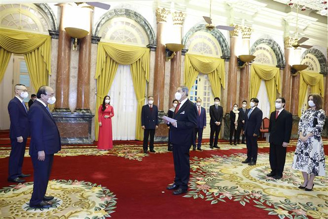 Presidente de Vietnam recibe a nuevos embajadores de México y Estados Unidos ảnh 1 Presidente de Vietnam recibe a nuevos embajadores de México y Estados Unidos ảnh 1