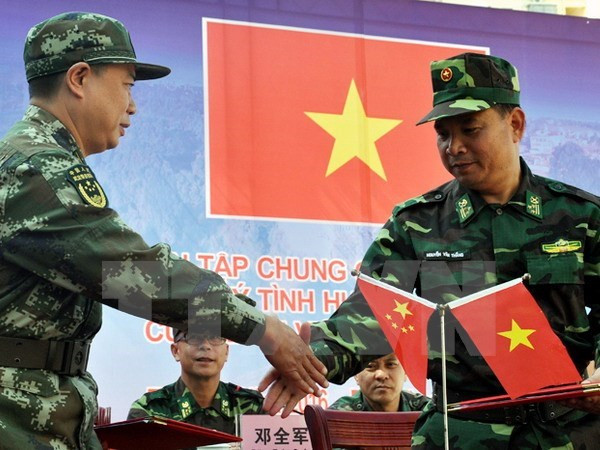Vietnam y China realizan simulacro contra el terrorismo ảnh 1 Vietnam y China realizan simulacro contra el terrorismo ảnh 1