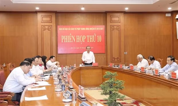 Comité Directivo Central para la Reforma Judicial de Vietnam efectúa su décima reunión ảnh 1