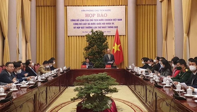 Anuncian Decisión del Presiente de Vietnam sobre ley aprobada por Asamblea Nacional ảnh 1 Anuncian Decisión del Presiente de Vietnam sobre ley aprobada por Asamblea Nacional ảnh 1