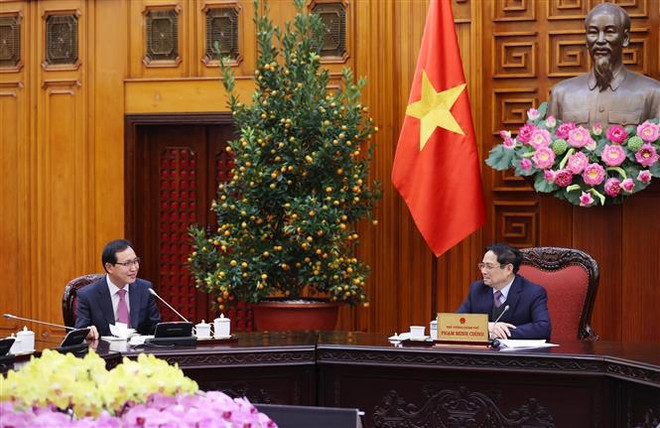 Samsung: exitoso modelo de inversión en Vietnam, dice primer ministro ảnh 1 Samsung: exitoso modelo de inversión en Vietnam, dice primer ministro ảnh 1