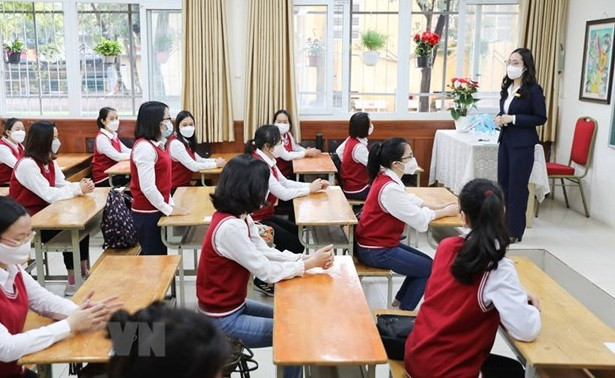 Hanoi se prepara para regreso de alumnos a las escuelas ảnh 1 Hanoi se prepara para regreso de alumnos a las escuelas ảnh 1