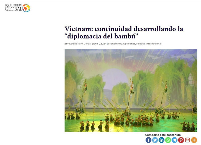 Prensa argentina destaca la “diplomacia del bambú” de Vietnam ảnh 1 Prensa argentina destaca la “diplomacia del bambú” de Vietnam ảnh 1