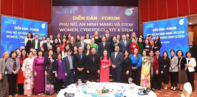 Efectúan en Hanoi Foro de Mujeres, Ciberseguridad y STEM ảnh 1 Efectúan en Hanoi Foro de Mujeres, Ciberseguridad y STEM ảnh 1