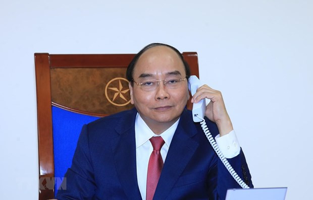 Primer ministro de Vietnam sostiene conversación telefónica con su homólogo ruso ảnh 1 Primer ministro de Vietnam sostiene conversación telefónica con su homólogo ruso ảnh 1