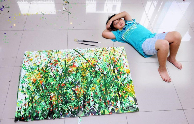 Exhibirá pequeño artista vietnamita sus obras en Nueva York ảnh 1 Exhibirá pequeño artista vietnamita sus obras en Nueva York ảnh 1