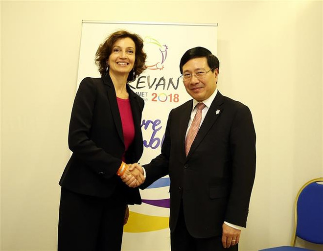 Amplia agenda del vicepremier vietnamita al margen de XVII Cumbre de la Francofonía ảnh 1