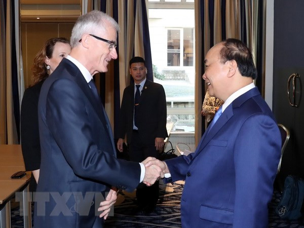 Premier de Vietnam continúa sus actividades en Bélgica ảnh 1 Premier de Vietnam continúa sus actividades en Bélgica ảnh 1