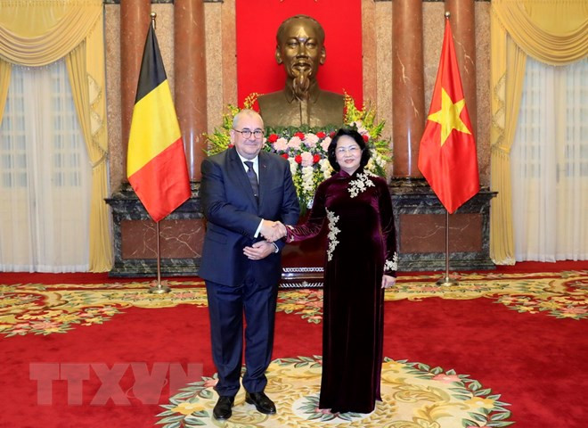 Presidenta interina de Vietnam recibe a embajadores de Países Bajos, Bélgica y Dinamarca ảnh 2 Presidenta interina de Vietnam recibe a embajadores de Países Bajos, Bélgica y Dinamarca ảnh 2