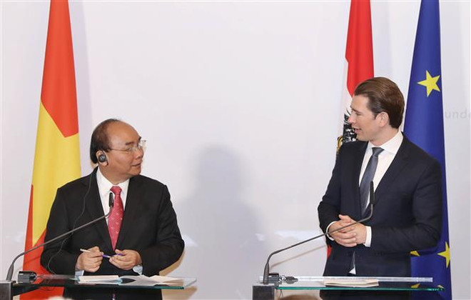 Premier vietnamita confía en desarrollo de relaciones con Austria ảnh 1 Premier vietnamita confía en desarrollo de relaciones con Austria ảnh 1