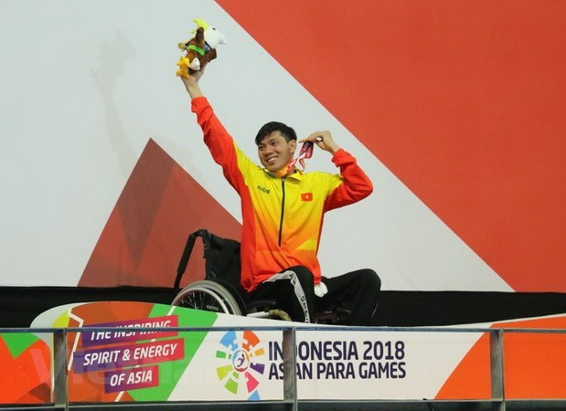 Nadador vietnamita bate récord en Juegos Paralímpicos de Asia ảnh 1 Nadador vietnamita bate récord en Juegos Paralímpicos de Asia ảnh 1