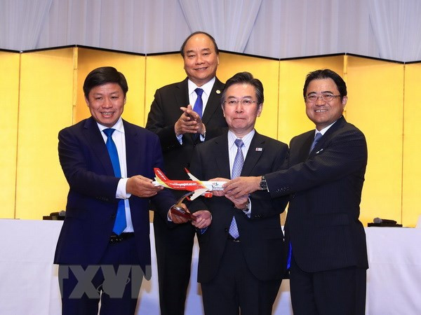 Aerolínea Vietjet Air inaugura tres rutas entre Vietnam y Japón ảnh 1 Aerolínea Vietjet Air inaugura tres rutas entre Vietnam y Japón ảnh 1