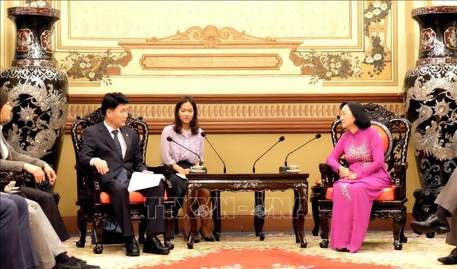 Localidades vietnamita y surcoreana intercambian experiencias sobre funciones del consejo popular ảnh 1 Localidades vietnamita y surcoreana intercambian experiencias sobre funciones del consejo popular ảnh 1