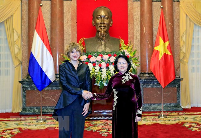 Presidenta interina de Vietnam recibe a embajadores de Países Bajos, Bélgica y Dinamarca ảnh 1 Presidenta interina de Vietnam recibe a embajadores de Países Bajos, Bélgica y Dinamarca ảnh 1