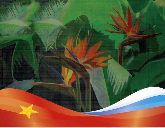 Exhibición de pinturas en seda de Vietnam en Rusia ảnh 1 Exhibición de pinturas en seda de Vietnam en Rusia ảnh 1