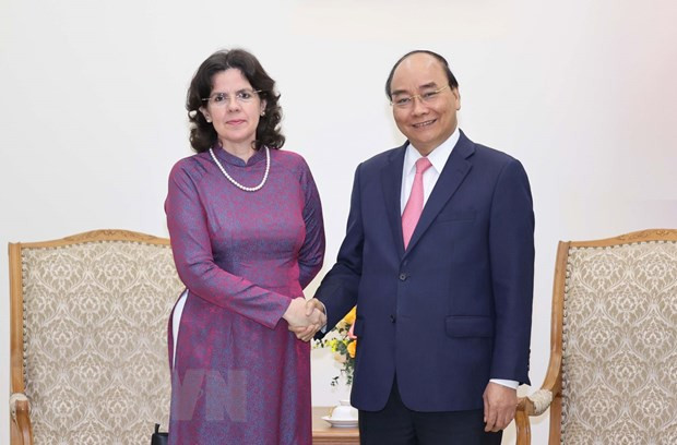 Primer ministro de Vietnam recibe a embajadora cubana ảnh 1 Primer ministro de Vietnam recibe a embajadora cubana ảnh 1