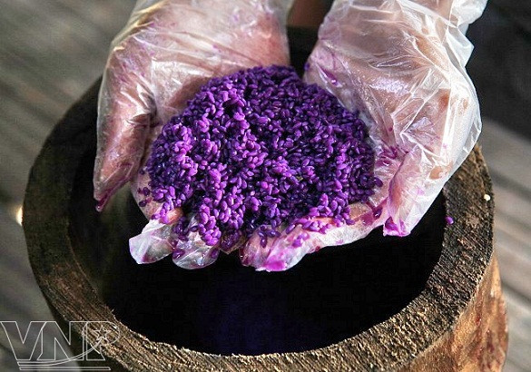 Xoi Ngu Sac, arroz glutinoso de cinco colores ảnh 2