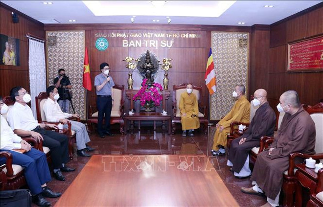 Valoran aportes de Sangha Budista de Vietnam a lucha contra el COVID-19 ảnh 1 Valoran aportes de Sangha Budista de Vietnam a lucha contra el COVID-19 ảnh 1