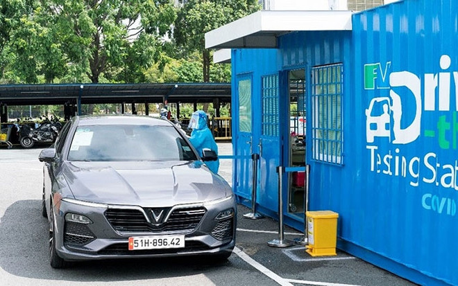 Implementan en Vietnam primera estación de prueba del COVID-19 según modelo de Drive-Thru ảnh 1 Implementan en Vietnam primera estación de prueba del COVID-19 según modelo de Drive-Thru ảnh 1