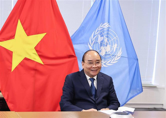 Presidente de Vietnam realiza amplio programa de encuentros en Nueva York ảnh 5