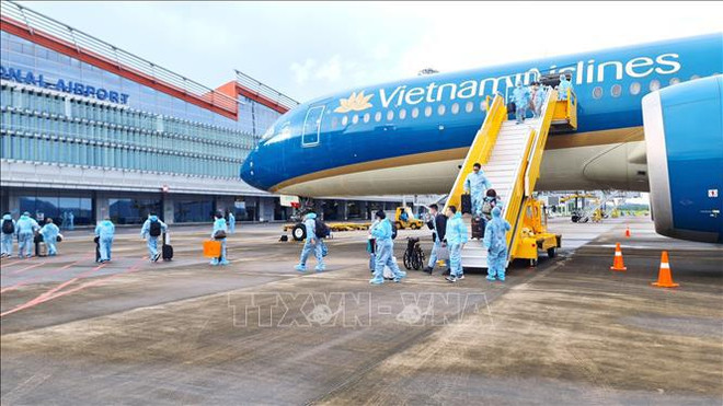 Aeropuerto vietnamita recibe a pasajeros procedentes de Francia con pasaportes de vacunación ảnh 1
