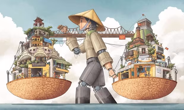UNESCO divulga premios de concurso de pintura sobre Hanoi ảnh 1