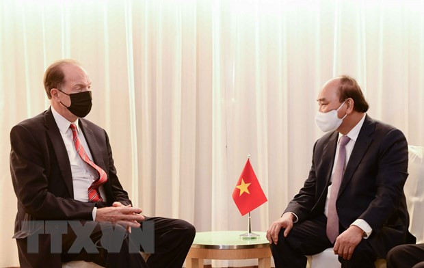 Presidente de Vietnam dialoga con dirigentes de países y organizaciones internacionales ảnh 4 Presidente de Vietnam dialoga con dirigentes de países y organizaciones internacionales ảnh 4