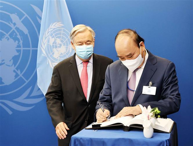 Presidente de Vietnam se reúne con dirigentes de la ONU ảnh 3 Presidente de Vietnam se reúne con dirigentes de la ONU ảnh 3