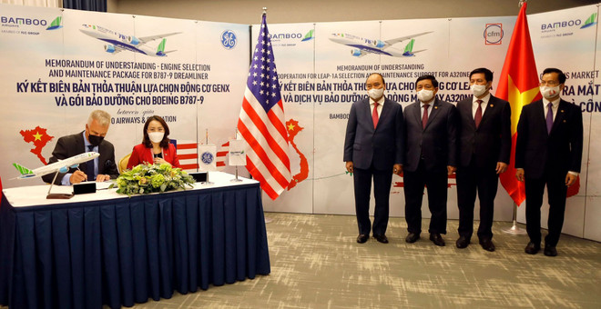 Rubrican acuerdo por dos mil millones de dólares Bamboo Airways y General Electric ảnh 2 Rubrican acuerdo por dos mil millones de dólares Bamboo Airways y General Electric ảnh 2