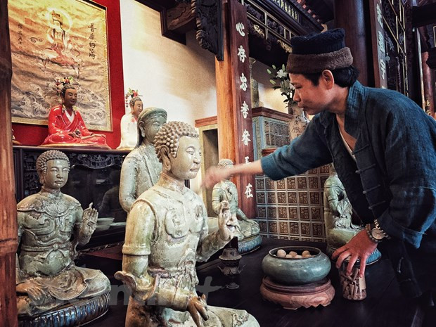 Promueven valores culturales vietnamitas en obras de cerámica hechas a mano ảnh 1 Promueven valores culturales vietnamitas en obras de cerámica hechas a mano ảnh 1